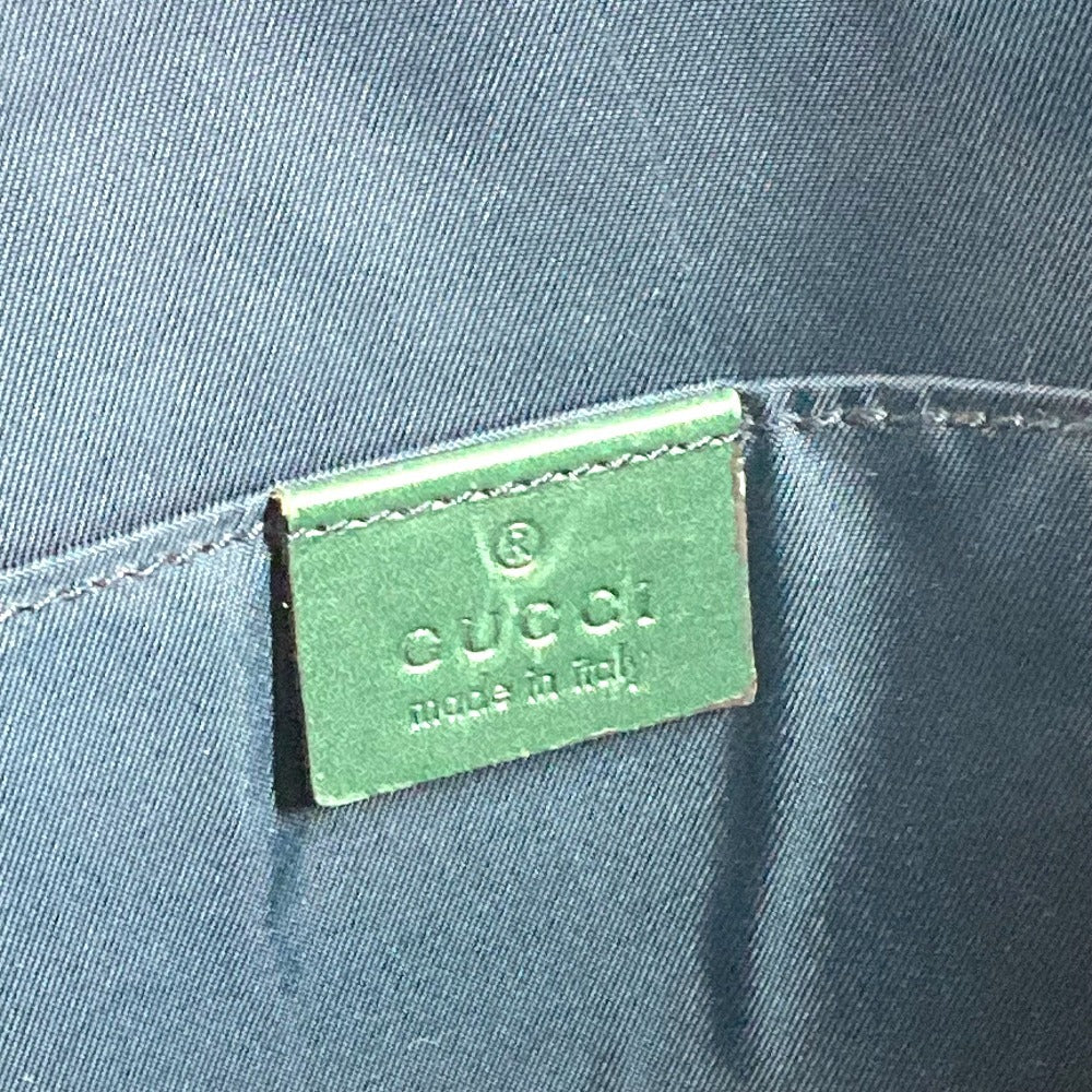 GUCCI 189665 Hysteria Logo Tote Bag, Vertical Shoulder Bag, Nylon, Unisex, Navy