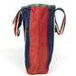 GUCCI 189665 Hysteria Logo Tote Bag, Vertical Shoulder Bag, Nylon, Unisex, Navy
