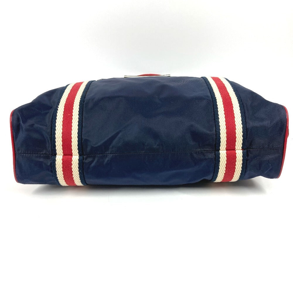 GUCCI 189665 Hysteria Logo Tote Bag, Vertical Shoulder Bag, Nylon, Unisex, Navy