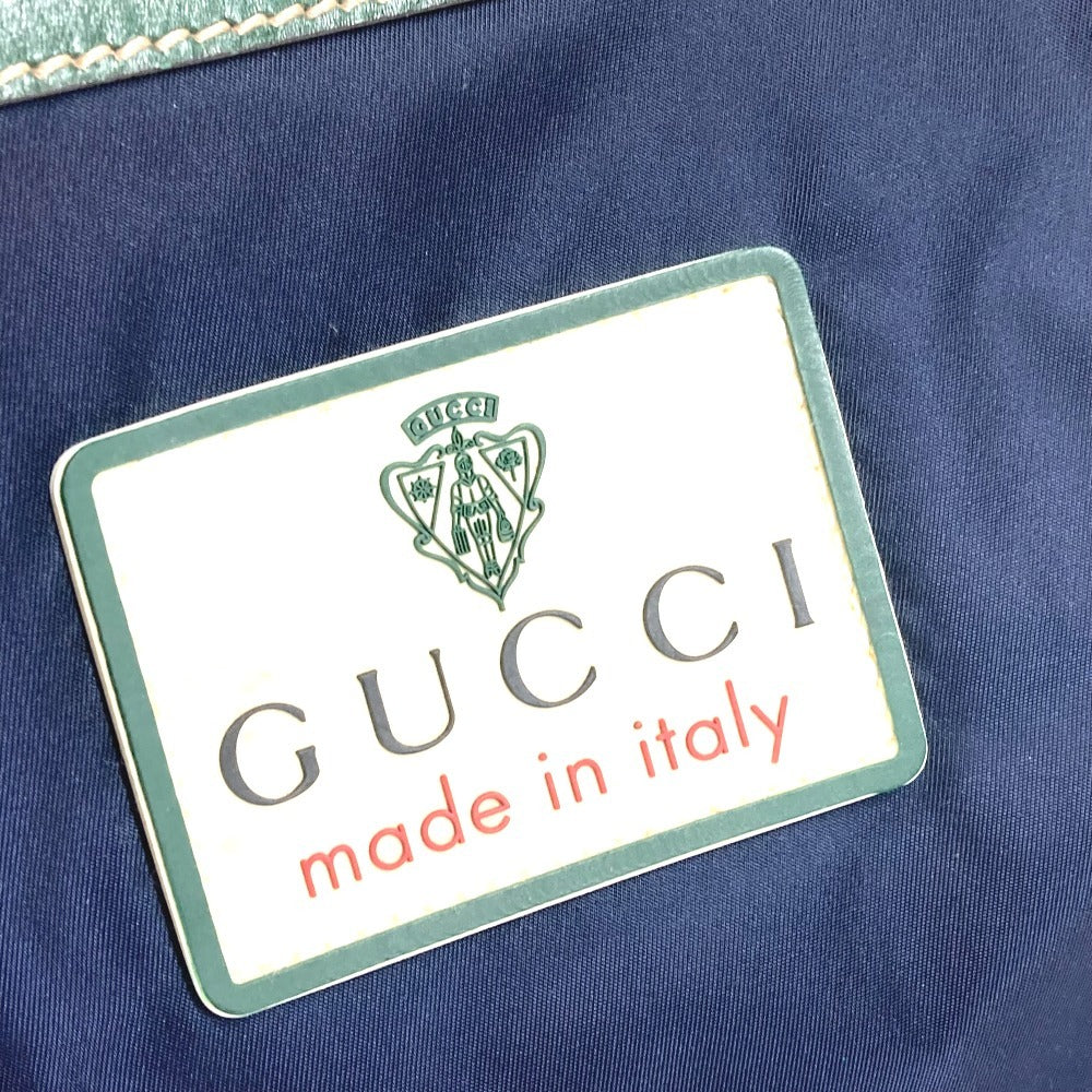 GUCCI 189665 Hysteria Logo Tote Bag, Vertical Shoulder Bag, Nylon, Unisex, Navy