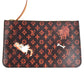 LOUIS VUITTON M44441 Transformed Monogram Cat Catgram Neverfull MM Shoulder Bag with Pouch, Monogram Canvas Tote Bag, Women's, Brown