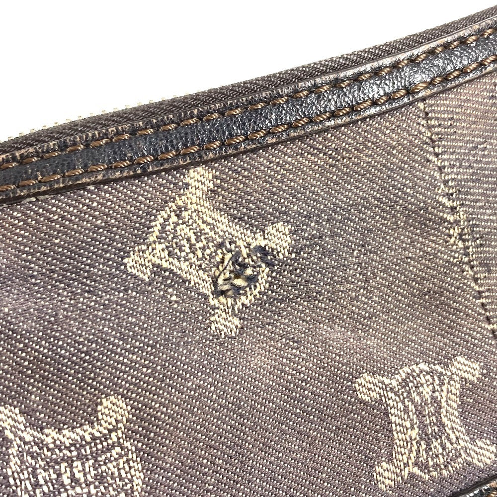 CELINE マカダム ロゴ カバン 斜め掛け ショルダーバッグ デニム ユニセックス ネイビー