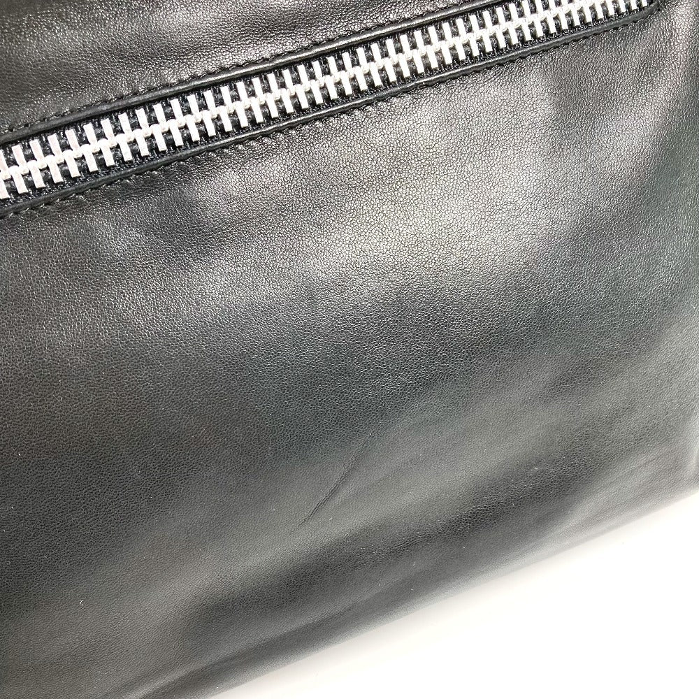 CHROME HEARTS Bi-fold Pyramid Stud Dagger Zip Clutch Bag, Leather, Unisex, Black