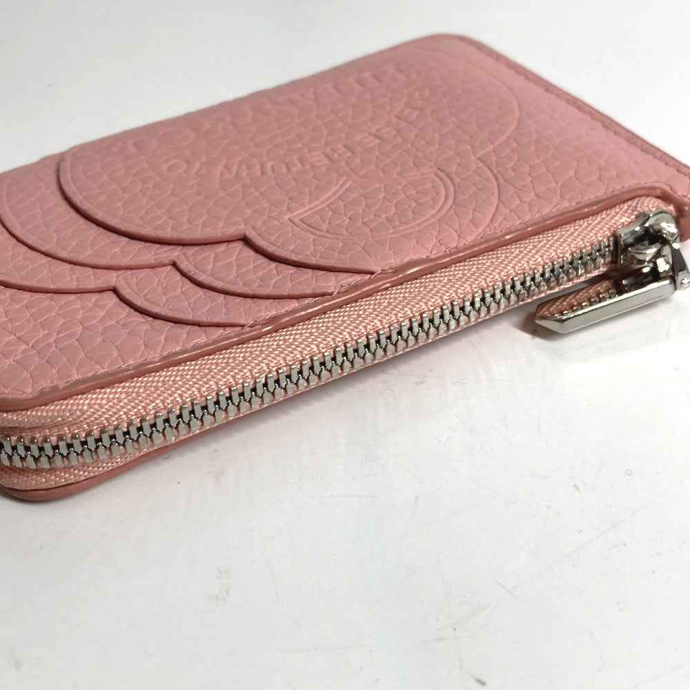 TIFFANY&Co. リターントゥハート ロゴ L字ファスナー 小銭入れ 財布 コインケース レザー レディース ピンク