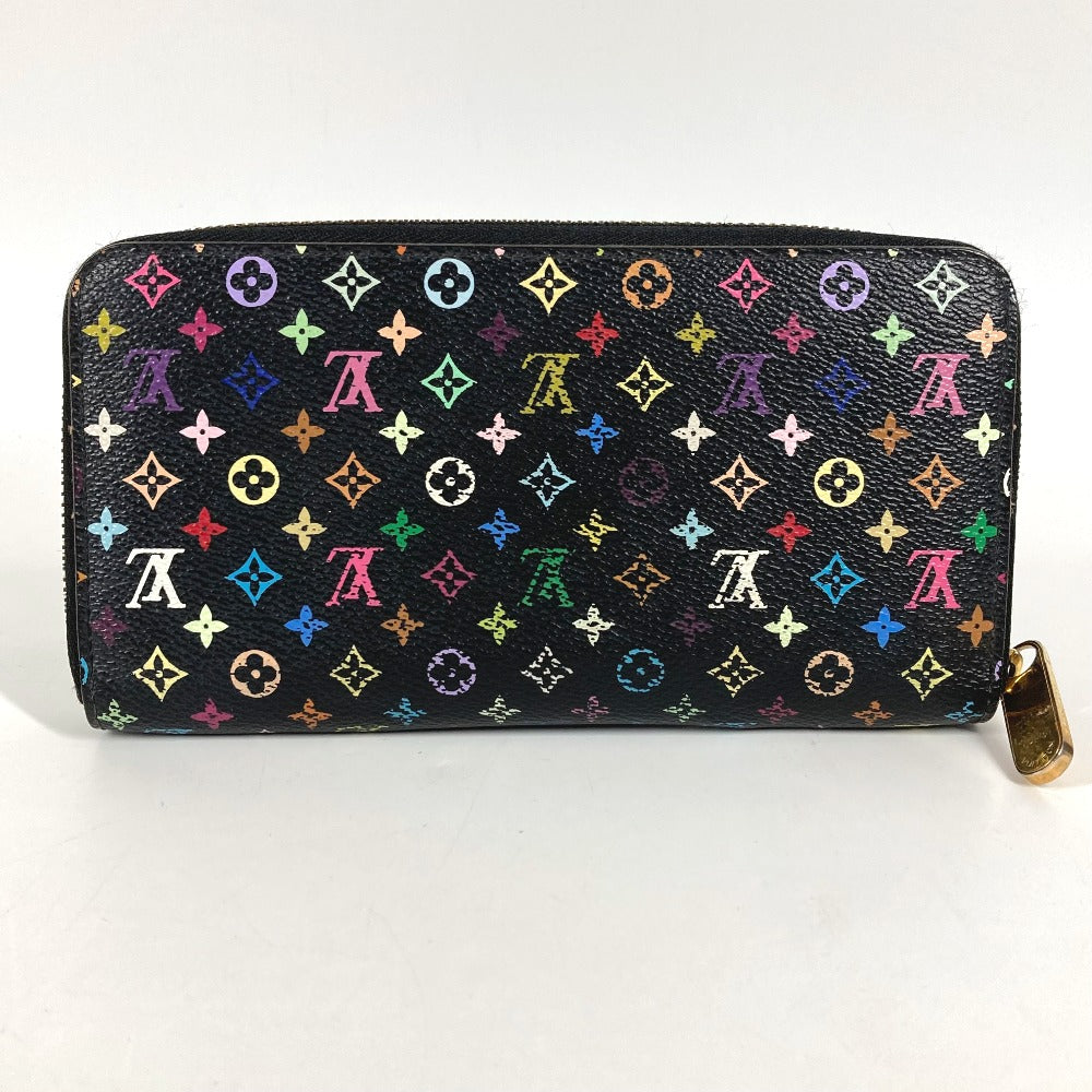 LOUIS VUITTON M60244 モノグラムマルチカラー ジッピーウォレット ロングウォレット ラウンドファスナー 長財布 モノグラムマルチカラーキャンバス ユニセックス ノワール ブラック
