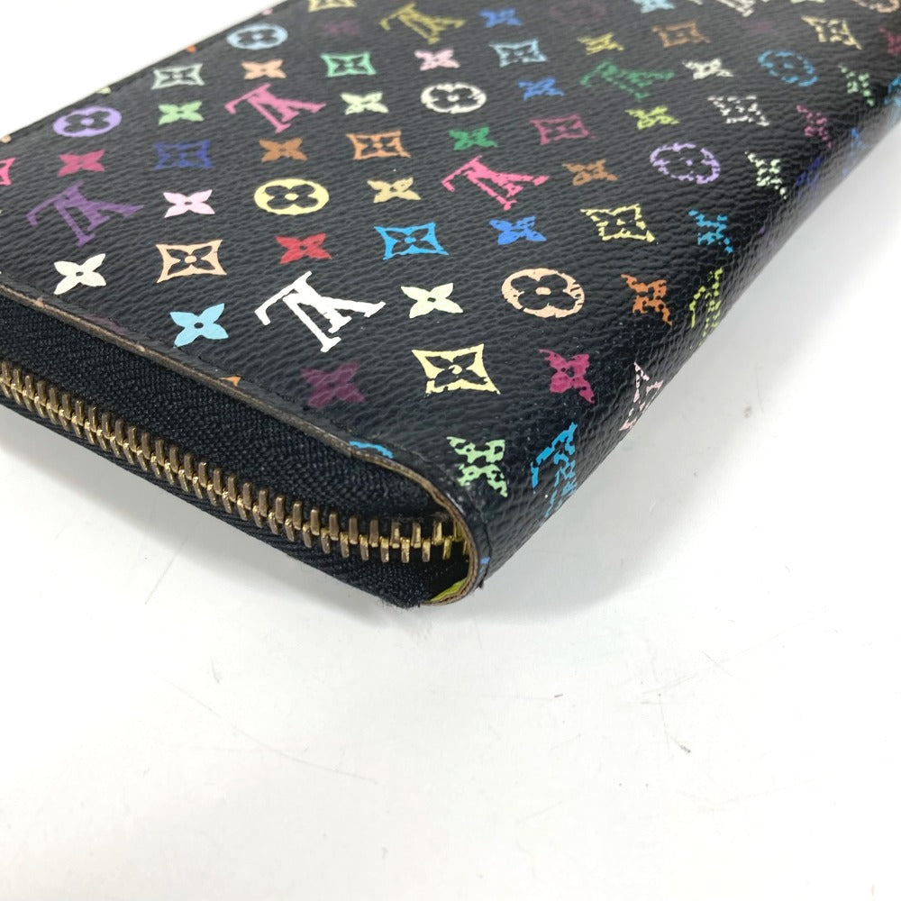 LOUIS VUITTON M60244 モノグラムマルチカラー ジッピーウォレット ロングウォレット ラウンドファスナー 長財布 モノグラムマルチカラーキャンバス ユニセックス ノワール ブラック