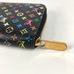 LOUIS VUITTON M60244 モノグラムマルチカラー ジッピーウォレット ロングウォレット ラウンドファスナー 長財布 モノグラムマルチカラーキャンバス ユニセックス ノワール ブラック