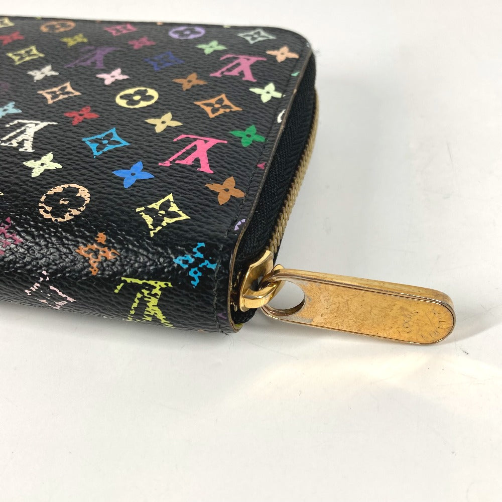 LOUIS VUITTON M60244 モノグラムマルチカラー ジッピーウォレット ロングウォレット ラウンドファスナー 長財布 モノグラムマルチカラーキャンバス ユニセックス ノワール ブラック