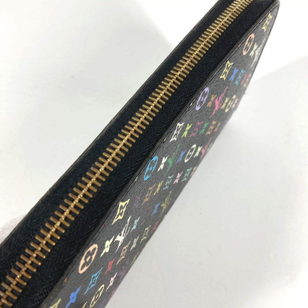 LOUIS VUITTON M60244 モノグラムマルチカラー ジッピーウォレット ロングウォレット ラウンドファスナー 長財布 モノグラムマルチカラーキャンバス ユニセックス ノワール ブラック