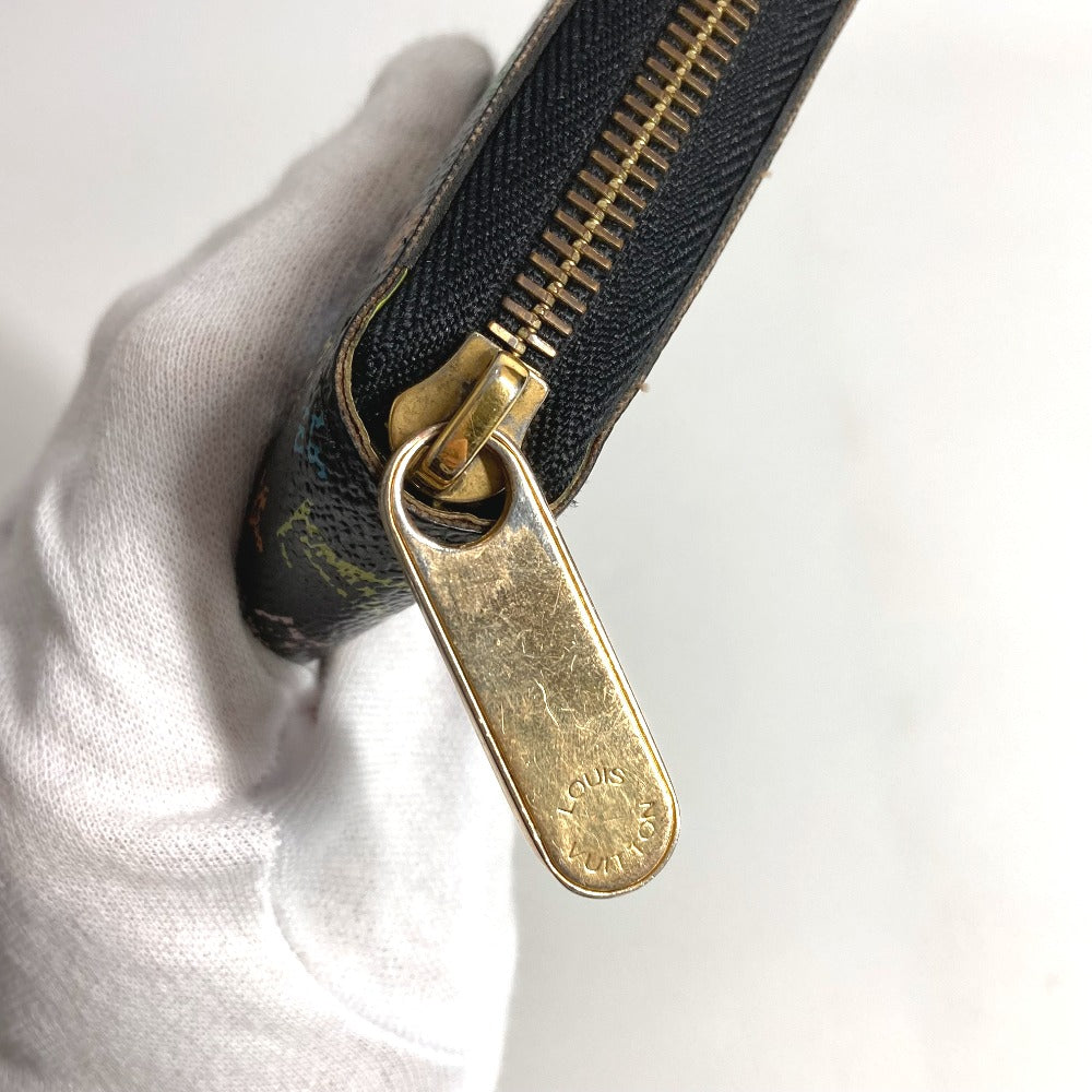 LOUIS VUITTON M60244 モノグラムマルチカラー ジッピーウォレット ロングウォレット ラウンドファスナー 長財布 モノグラムマルチカラーキャンバス ユニセックス ノワール ブラック