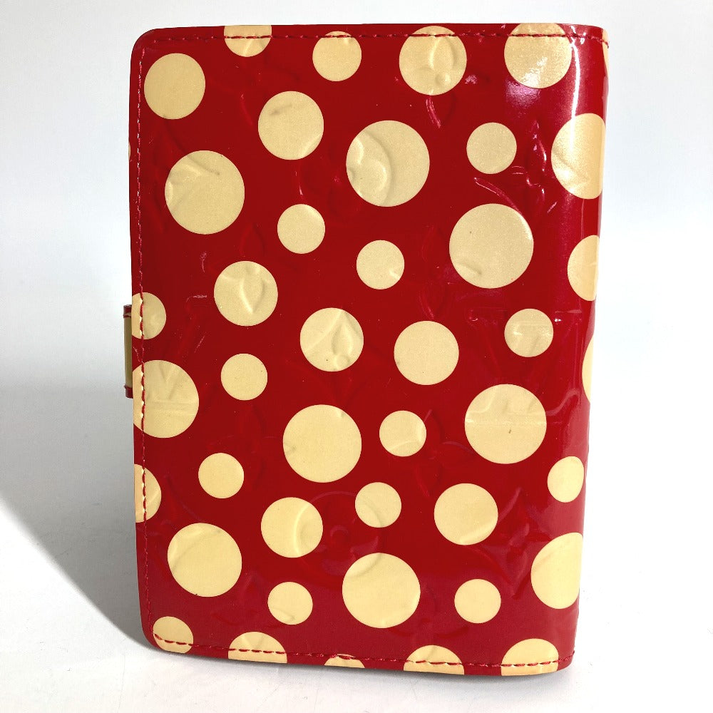 LOUIS VUITTON M91518 モノグラムヴェルニ 草間彌生コラボ アジェンダPM アジェンダ PM ボールペン付 システム手帳 ステーショナリー ドット 水玉 手帳カバー モノグラムヴェルニ レディース レッド