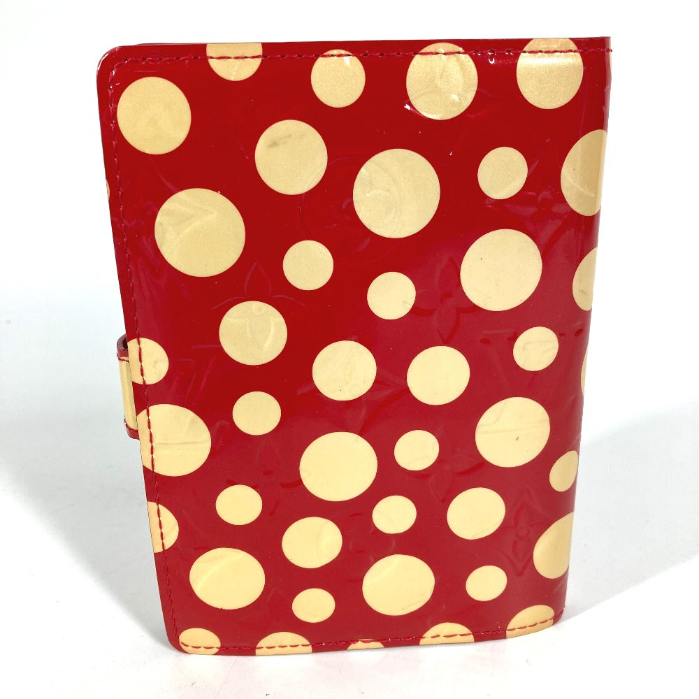 LOUIS VUITTON M91518 モノグラムヴェルニ 草間彌生コラボ アジェンダPM アジェンダ PM ボールペン付 システム手帳 ステーショナリー ドット 水玉 手帳カバー モノグラムヴェルニ レディース レッド