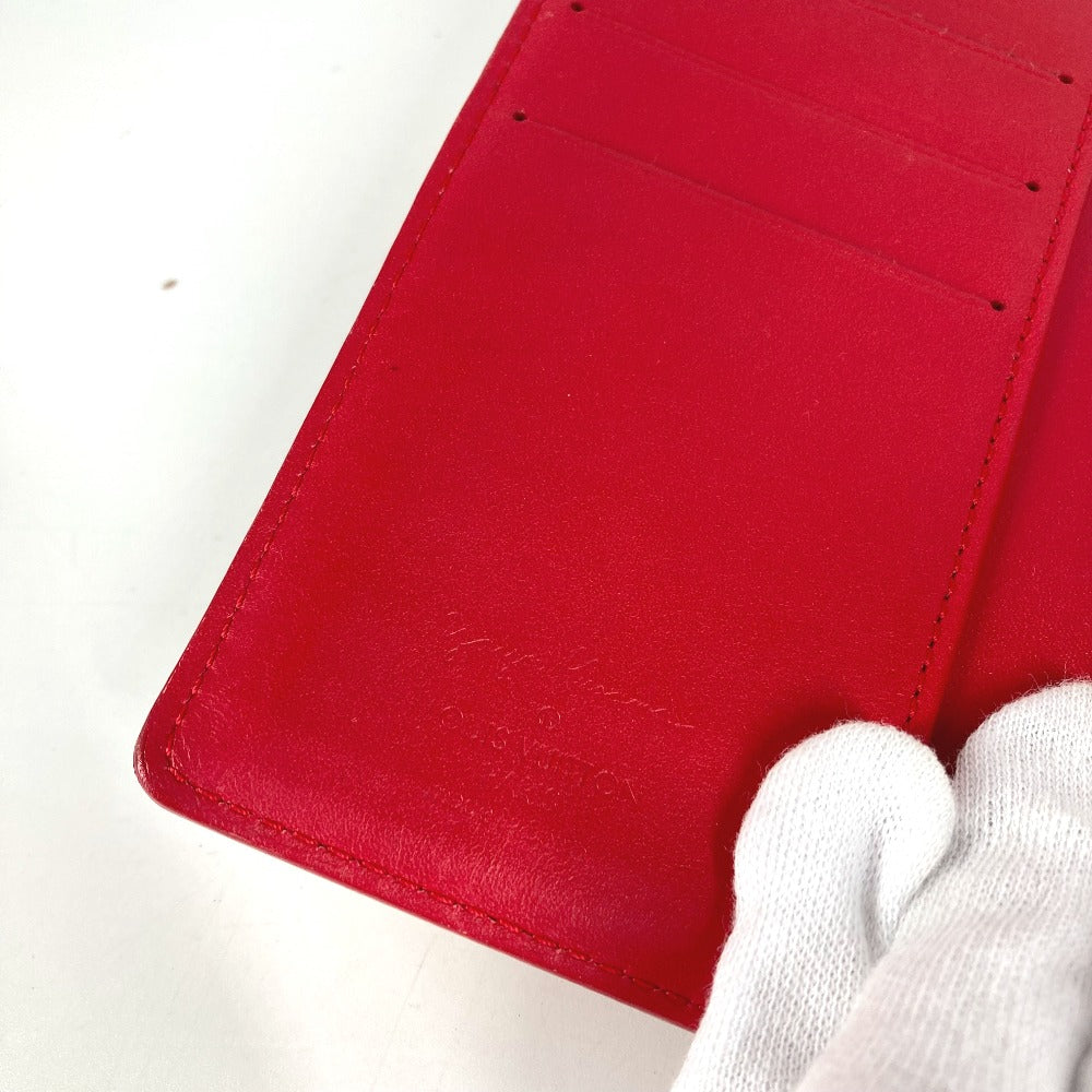 LOUIS VUITTON M91518 モノグラムヴェルニ 草間彌生コラボ アジェンダPM アジェンダ PM ボールペン付 システム手帳 ステーショナリー ドット 水玉 手帳カバー モノグラムヴェルニ レディース レッド