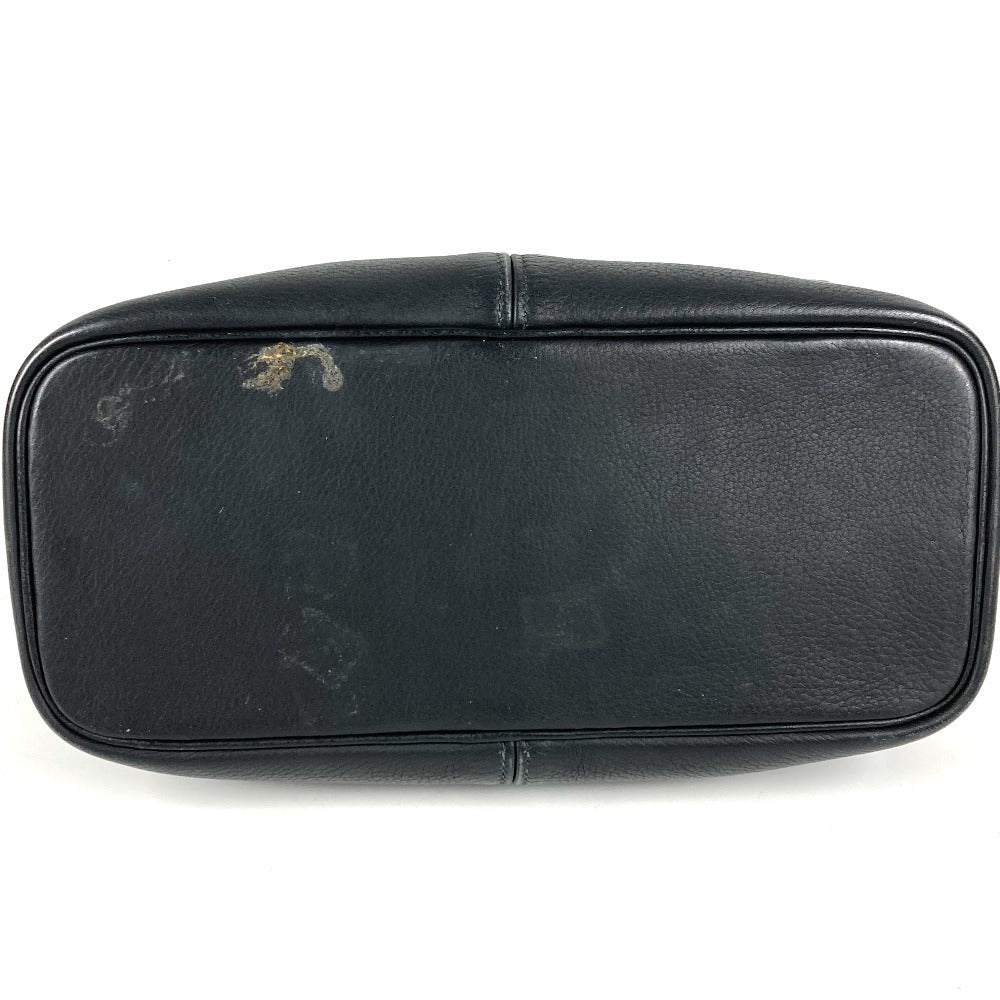 HERMES タール カバン セカンドバッグ ポーチ 2つ折り クラッチバッグ レザー ユニセックス ブラック