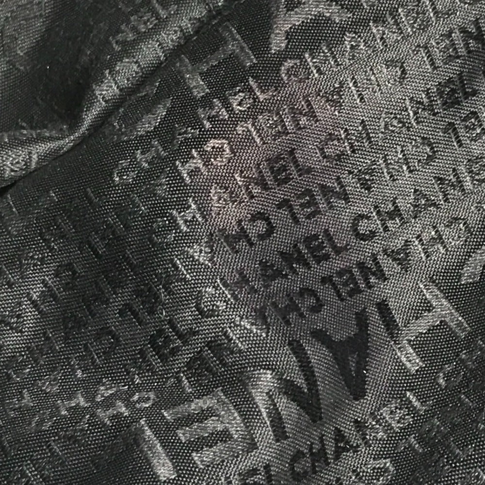 CHANEL Chocolate Bar CC Coco Mark Logo Shoulder Tote Bag Shoulder Bag Caviar Skin Unisex Black