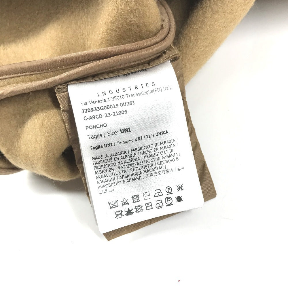 MONCLER ロゴ PONCHO CAPE アパレル アウター 羽織 トップス ポンチョ ウール レディース ベージュ