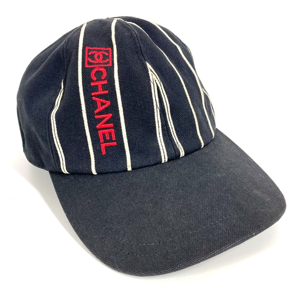 CHANEL スポーツ CC ココマーク ロゴ 帽子 キャップ帽 ベースボール キャップ コットン ユニセックス ネイビー