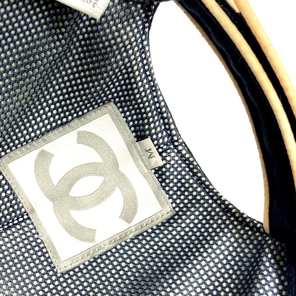 CHANEL スポーツ CC ココマーク ロゴ 帽子 キャップ帽 ベースボール キャップ コットン ユニセックス ネイビー