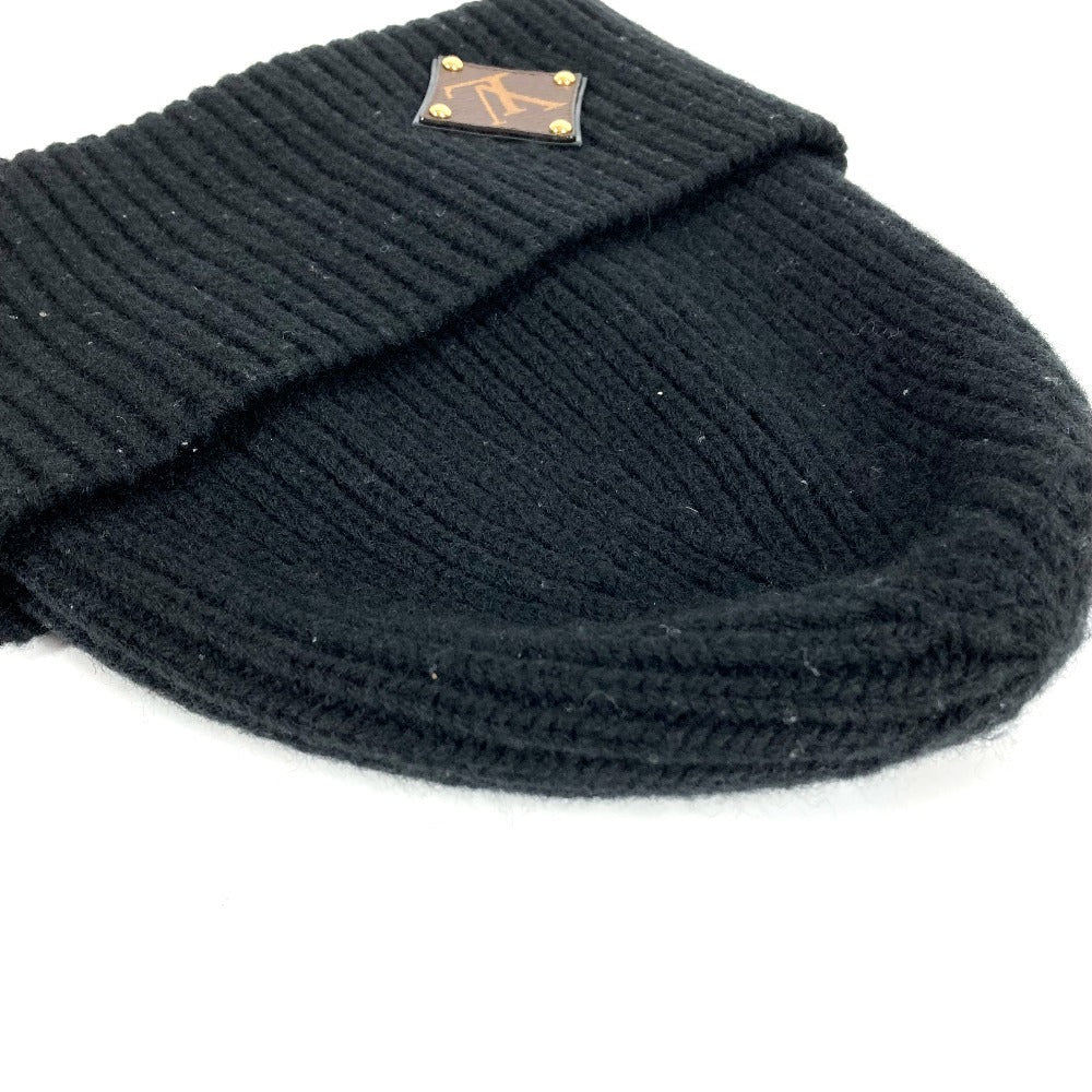LOUIS VUITTON M76706 Monogram Beanie - LV Beanie Hat, Knit Cap, Wool, Unisex, Noir, Black