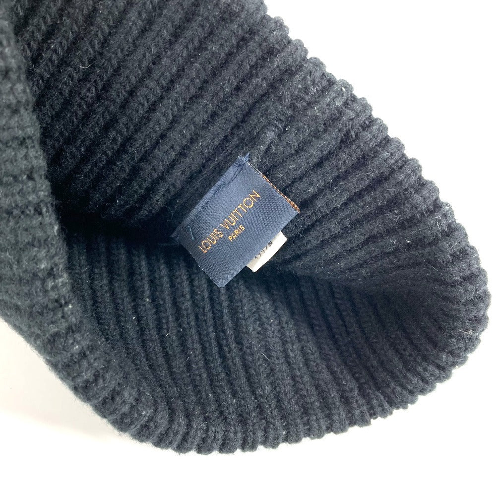 LOUIS VUITTON M76706 Monogram Beanie - LV Beanie Hat, Knit Cap, Wool, Unisex, Noir, Black