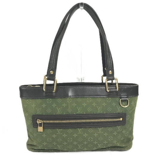 LOUIS VUITTON M92682 Monogram Mini Lucille PM Shoulder Bag/Tote Bag in Monogram Mini Canvas, Unisex, TST Khaki
