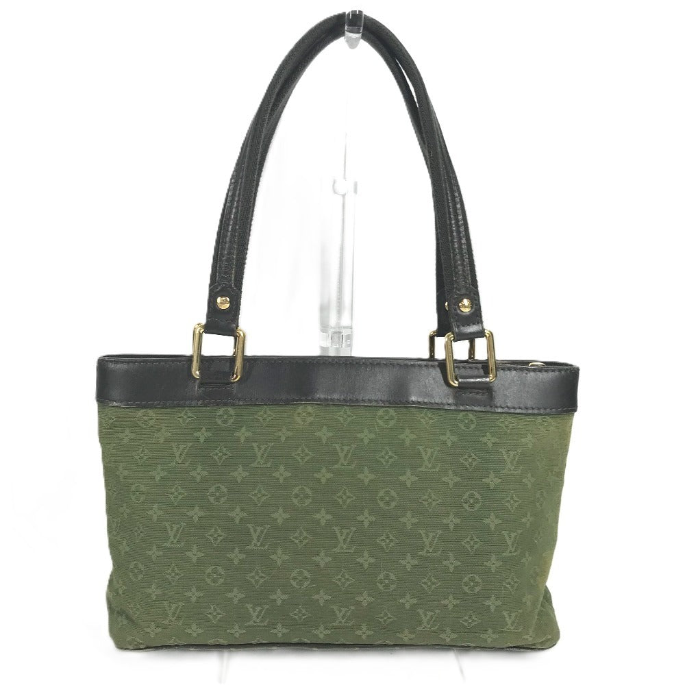 LOUIS VUITTON M92682 Monogram Mini Lucille PM Shoulder Bag/Tote Bag in Monogram Mini Canvas, Unisex, TST Khaki