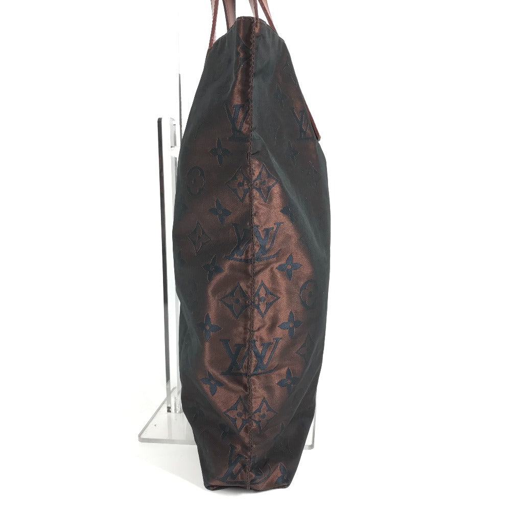 LOUIS VUITTON M56710 Monogram Cabas Escapade Shoulder Tote Bag with Pouch, Leather/Nylon, Unisex, Brown
