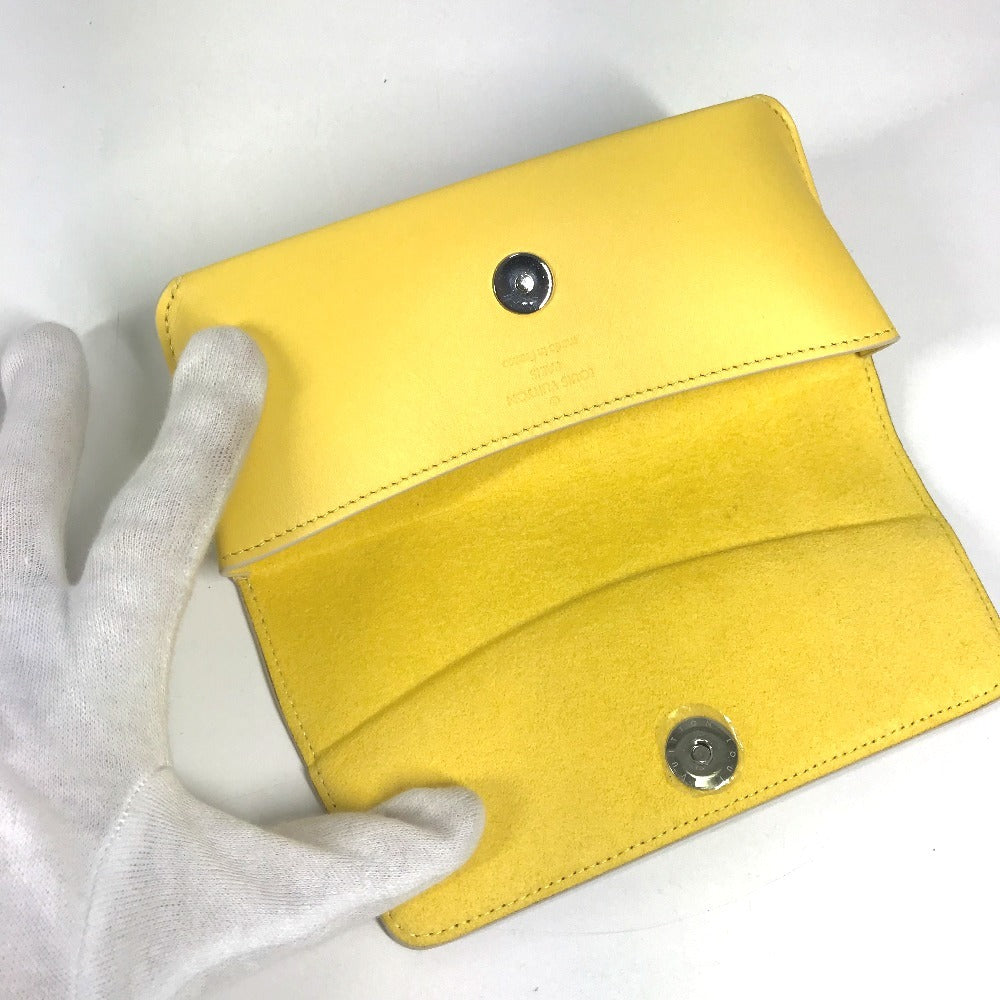 LOUIS VUITTON GI0388 Damier Azur Etui Lunette Woody Pouch Eyeglasses Eyewear Sunglasses Case Damier Azur Canvas Unisex Yellow