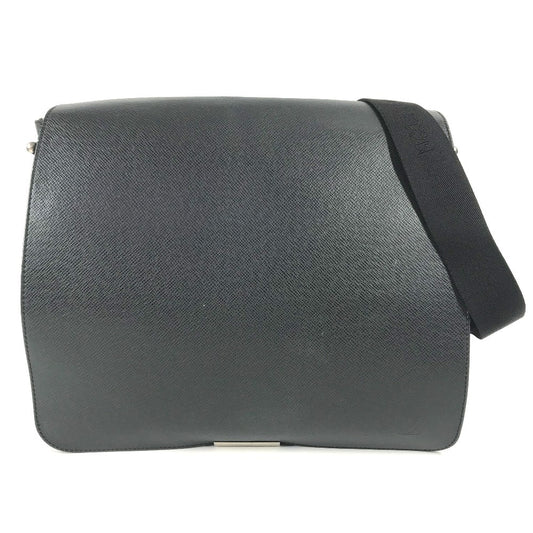 LOUIS VUITTON M30142 タイガ ヴィクトール メッセンジャーバッグ フラップ カバン 斜め掛け ショルダーバッグ ナイロンキャンバス ユニセックス アルドワーズ ブラック