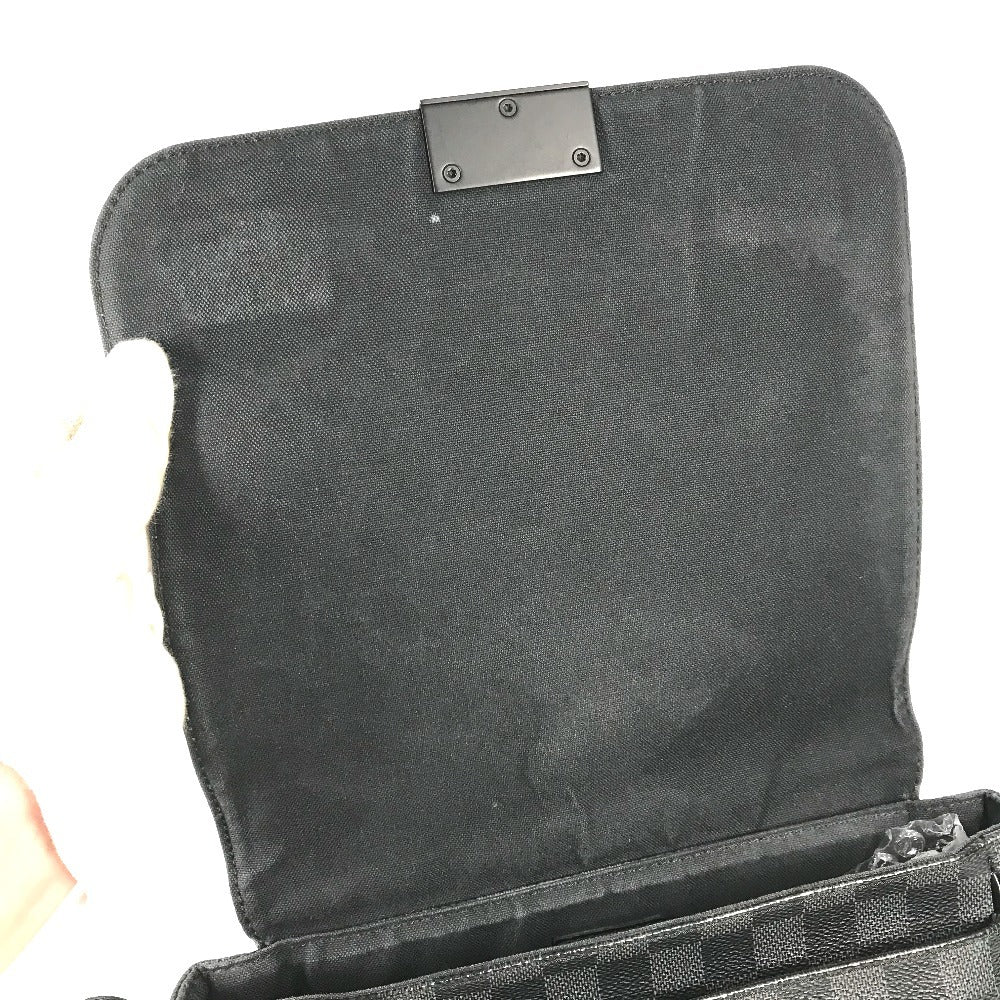 LOUIS VUITTON N41260 ダミエグラフィット ディストリクトPM ディストリクト PM カバン 斜め掛け フラップ メッセンジャーバッグ ショルダーバッグ ダミエグラフィットキャンバス ユニセックス ブラック