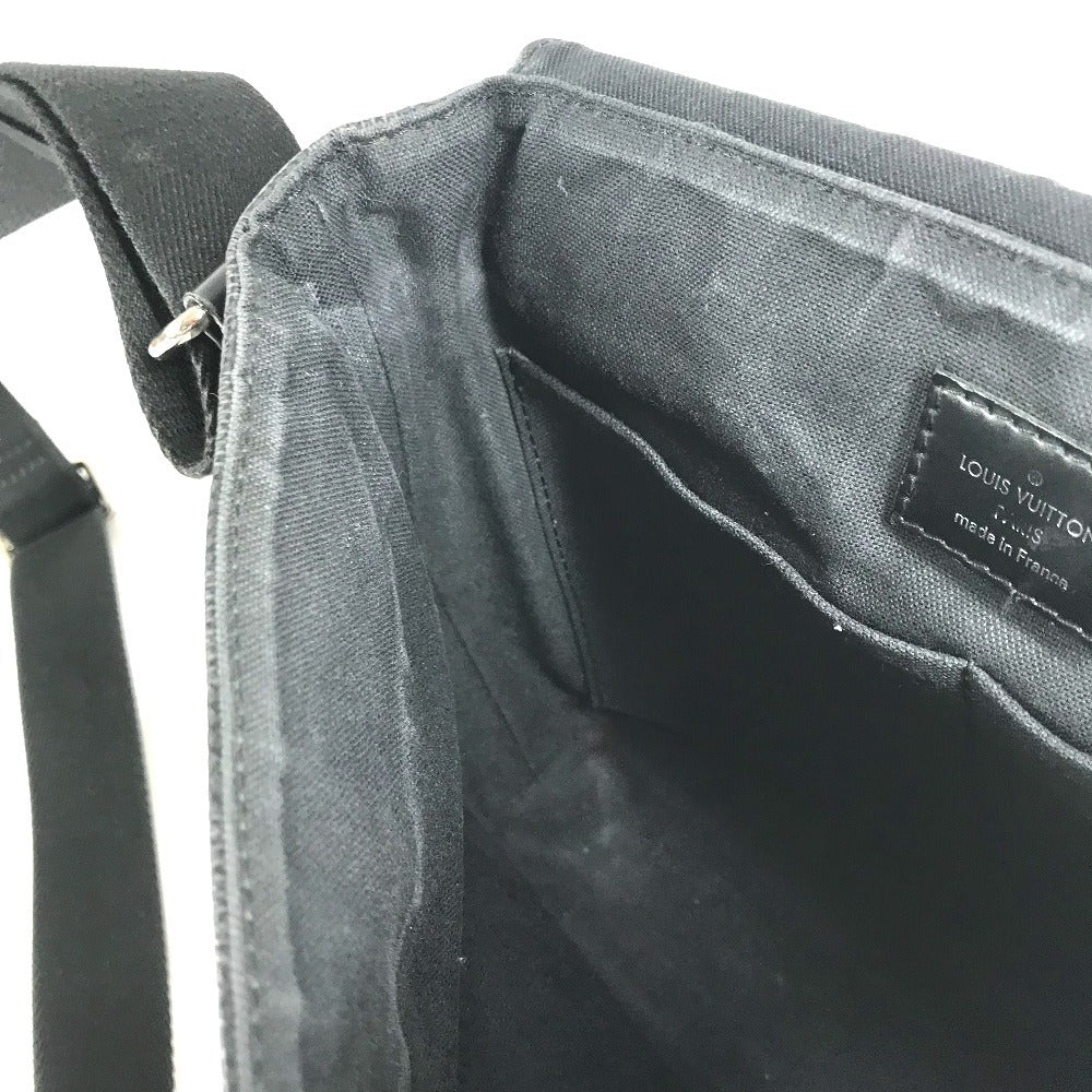 LOUIS VUITTON N41260 ダミエグラフィット ディストリクトPM ディストリクト PM カバン 斜め掛け フラップ メッセンジャーバッグ ショルダーバッグ ダミエグラフィットキャンバス ユニセックス ブラック