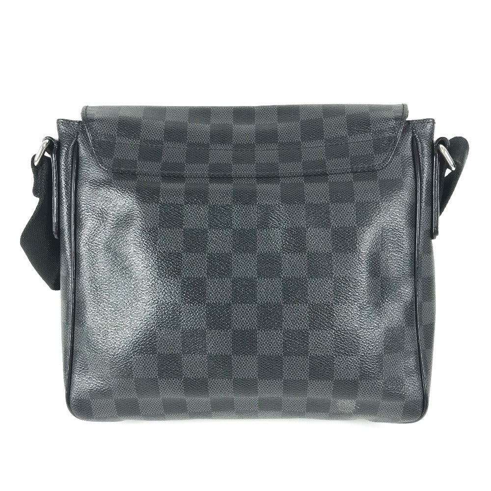 LOUIS VUITTON N41260 ダミエグラフィット ディストリクトPM ディストリクト PM カバン 斜め掛け フラップ メッセンジャーバッグ ショルダーバッグ ダミエグラフィットキャンバス ユニセックス ブラック