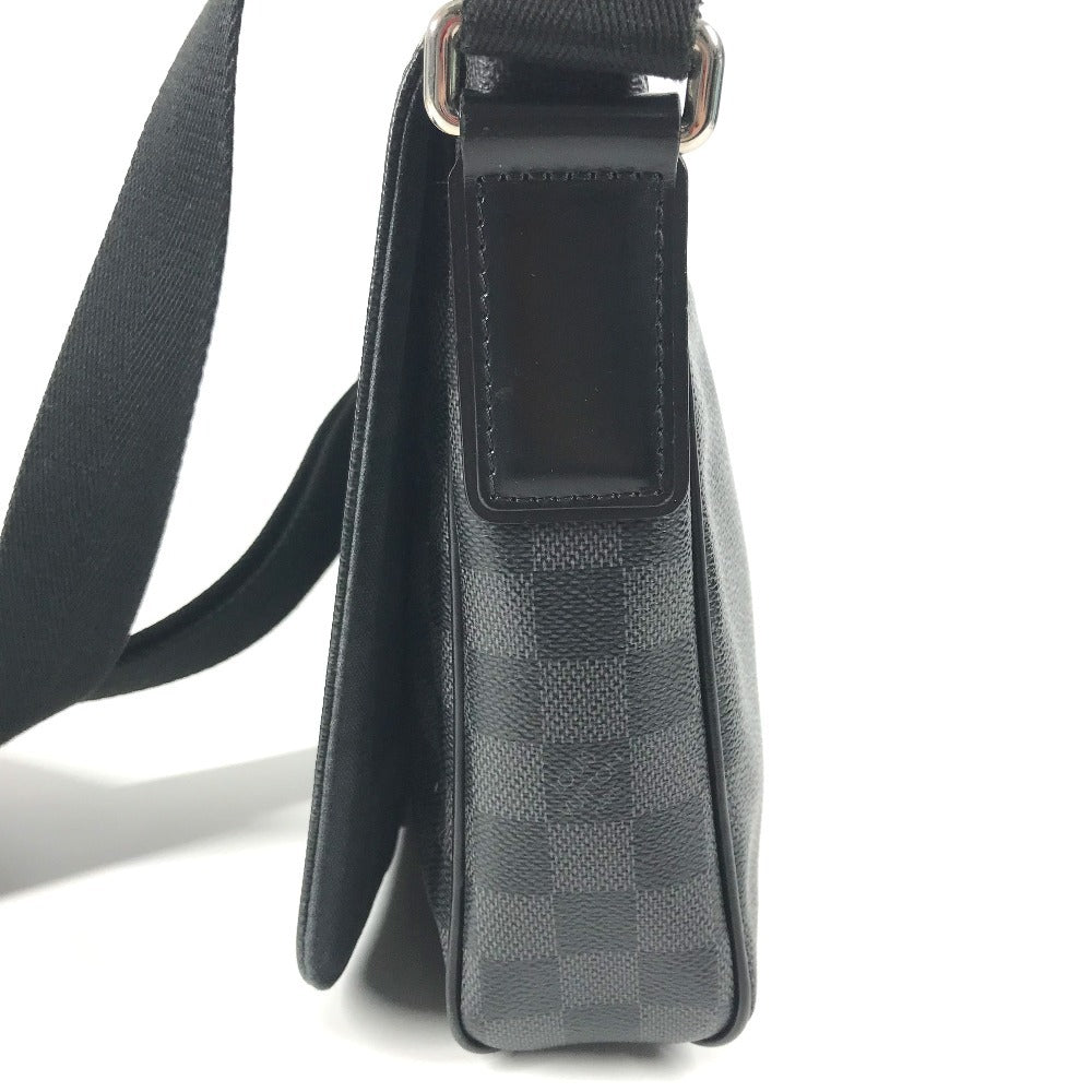 LOUIS VUITTON N41260 ダミエグラフィット ディストリクトPM ディストリクト PM カバン 斜め掛け フラップ メッセンジャーバッグ ショルダーバッグ ダミエグラフィットキャンバス ユニセックス ブラック