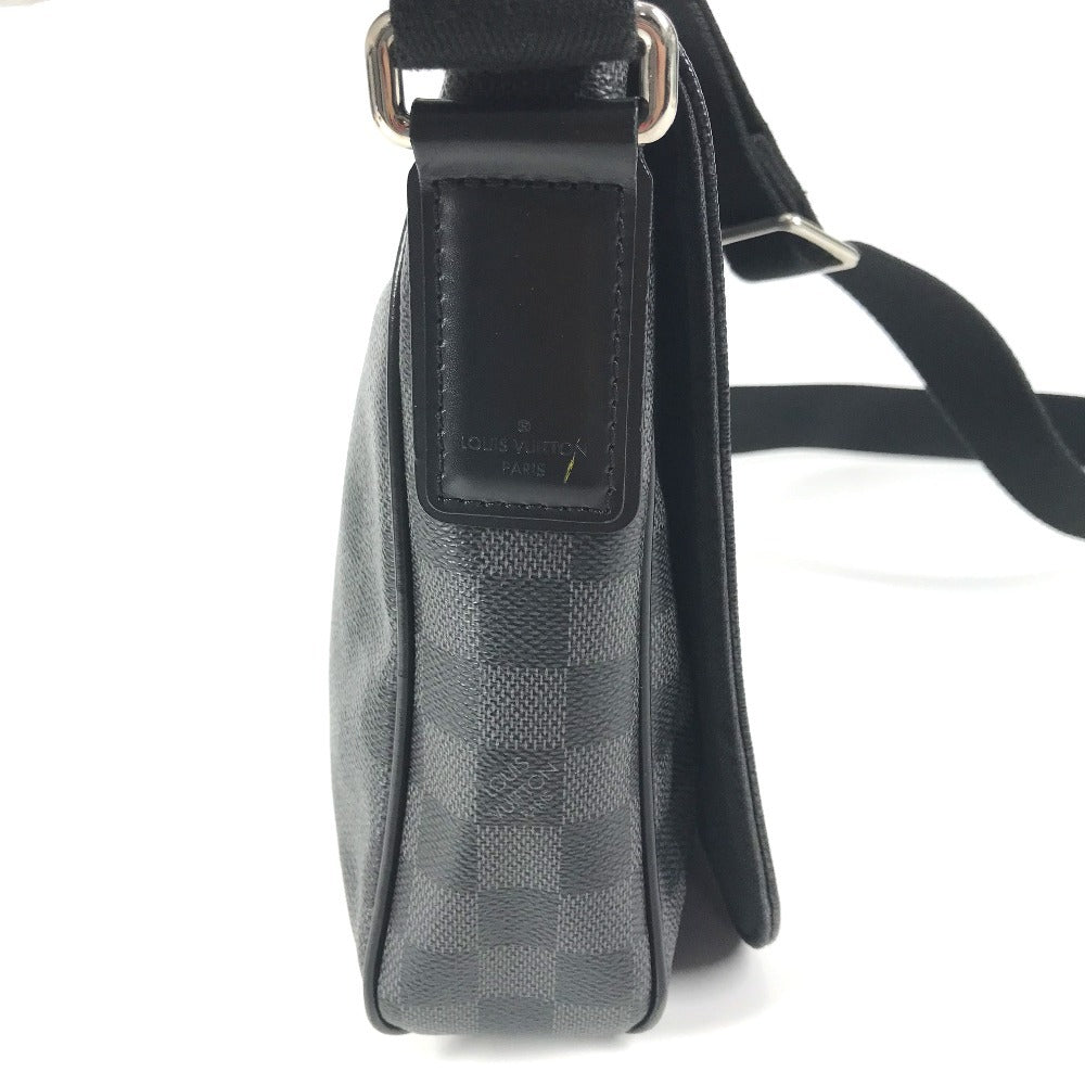 LOUIS VUITTON N41260 ダミエグラフィット ディストリクトPM ディストリクト PM カバン 斜め掛け フラップ メッセンジャーバッグ ショルダーバッグ ダミエグラフィットキャンバス ユニセックス ブラック