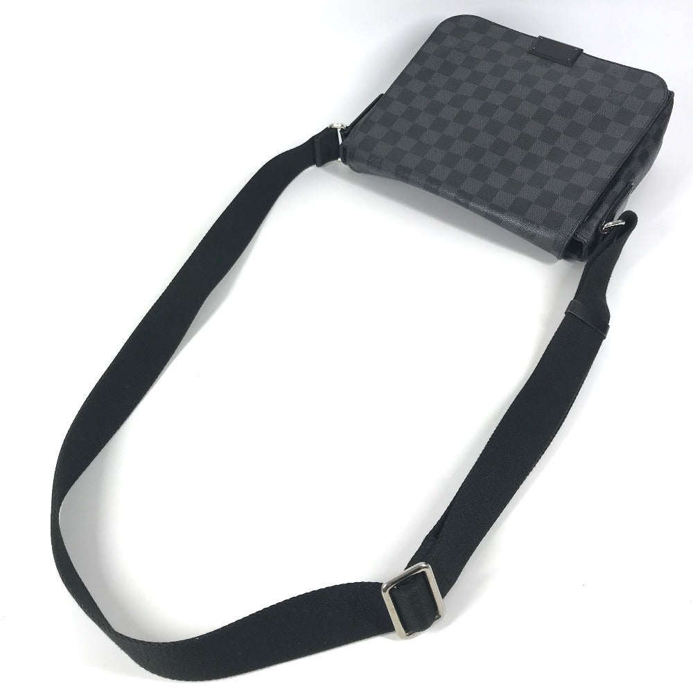 LOUIS VUITTON N41260 ダミエグラフィット ディストリクトPM ディストリクト PM カバン 斜め掛け フラップ メッセンジャーバッグ ショルダーバッグ ダミエグラフィットキャンバス ユニセックス ブラック