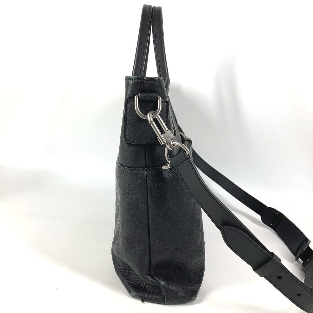 LOUIS VUITTON N41565 Damier Infini 7DW Briefcase, Seven Days a Week, Tote Bag, Handbag, Shoulder Bag, Business Bag, Damier Infini Leather, Unisex, Onyx, Black