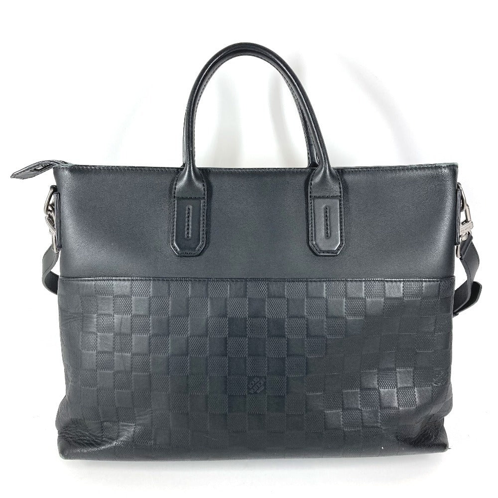 LOUIS VUITTON N41565 Damier Infini 7DW Briefcase, Seven Days a Week, Tote Bag, Handbag, Shoulder Bag, Business Bag, Damier Infini Leather, Unisex, Onyx, Black