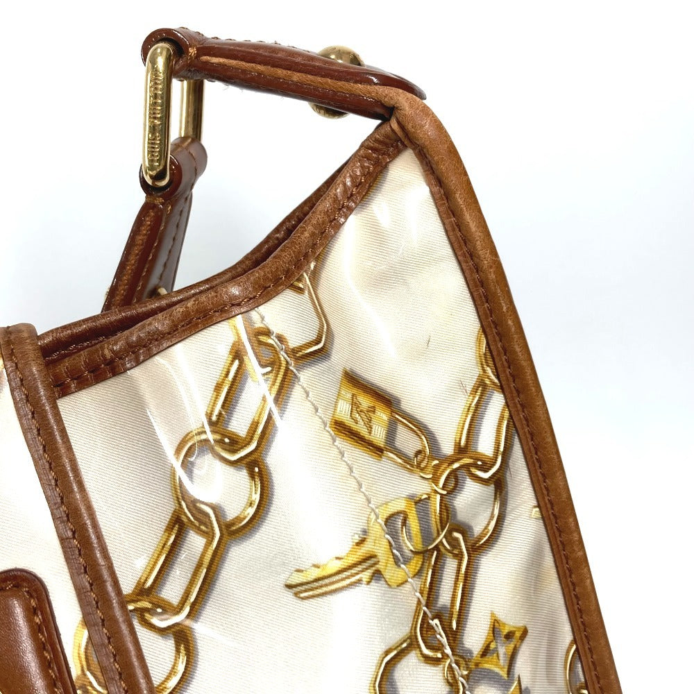 LOUIS VUITTON M95158 Monogram Charm Musette Shoulder Bag, Crossbody, Chain Pattern, Vinyl/Leather, Women's, White