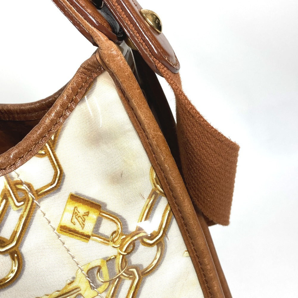 LOUIS VUITTON M95158 Monogram Charm Musette Shoulder Bag, Crossbody, Chain Pattern, Vinyl/Leather, Women's, White