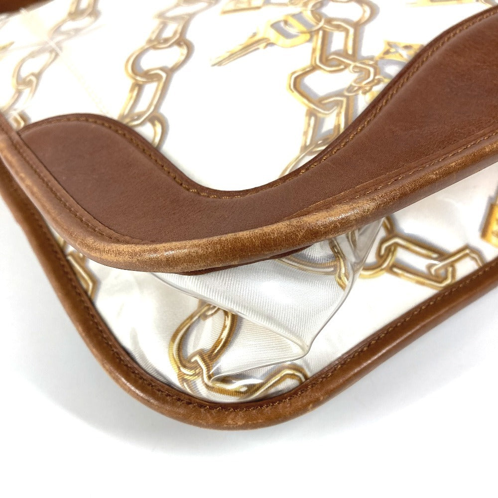 LOUIS VUITTON M95158 Monogram Charm Musette Shoulder Bag, Crossbody, Chain Pattern, Vinyl/Leather, Women's, White