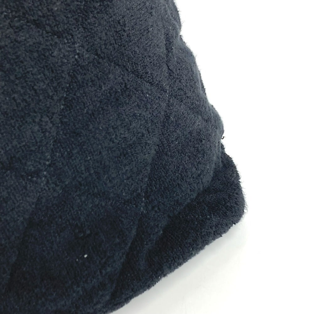 CHANEL ビーチバッグ パイル CC ココマーク ロゴ カバン 肩掛け ショルダーバッグ コットン レディース ブラック