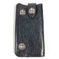 CHROME HEARTS Logo Cross Ball Compact Wallet with Key Ring, Leather, Unisex, Black