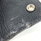 CHROME HEARTS Logo Cross Ball Compact Wallet with Key Ring, Leather, Unisex, Black