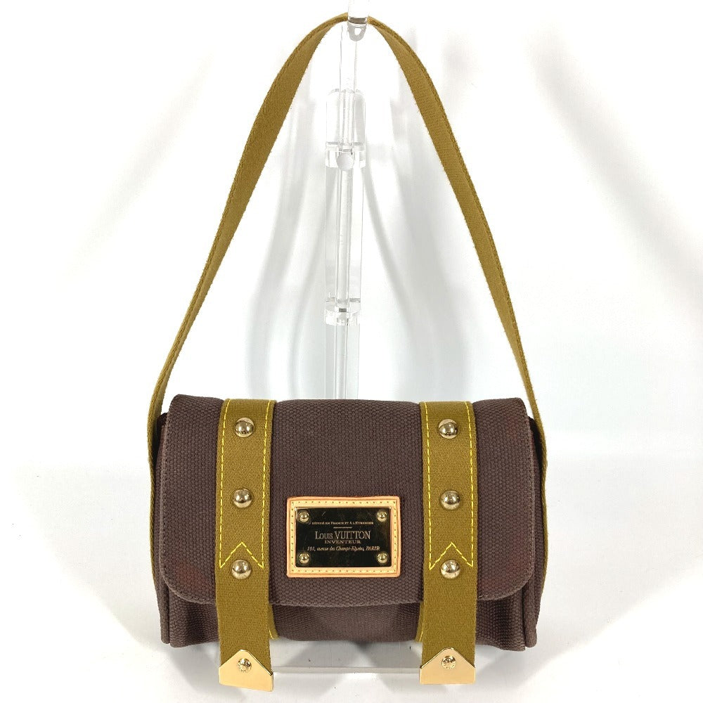 LOUIS VUITTON M40072 Antigua Sac Lava Shoulder Bag, Pochette, Flap, Canvas, Unisex, Brown