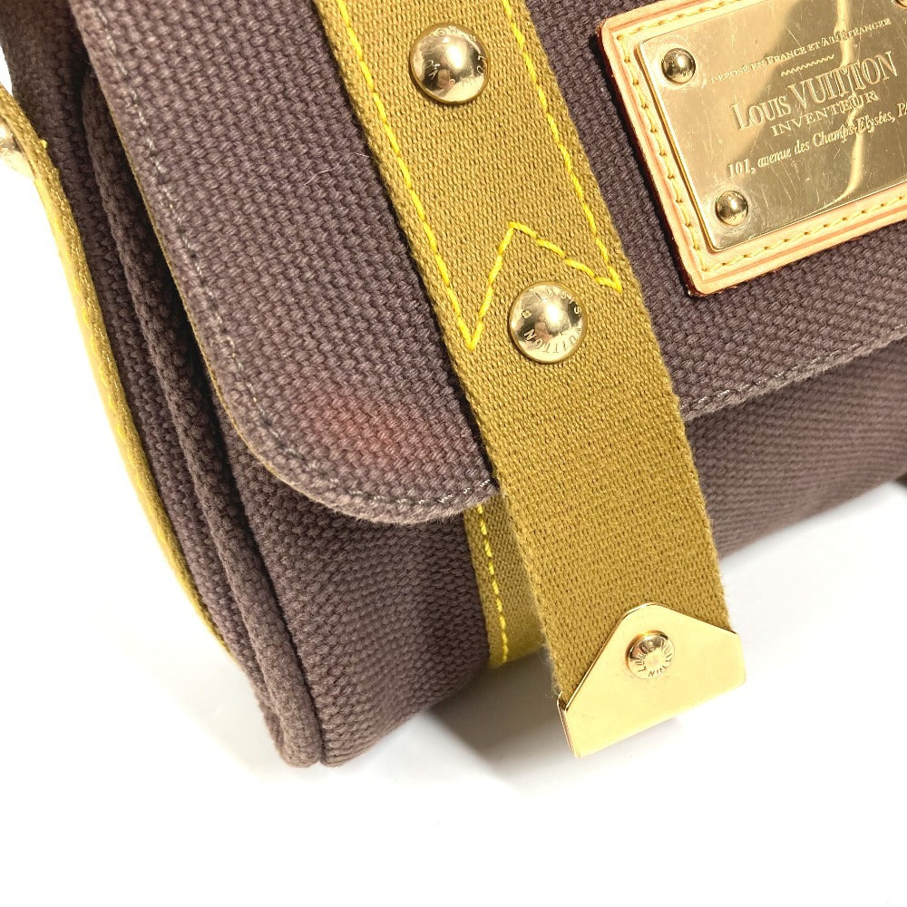 LOUIS VUITTON M40072 Antigua Sac Lava Shoulder Bag, Pochette, Flap, Canvas, Unisex, Brown