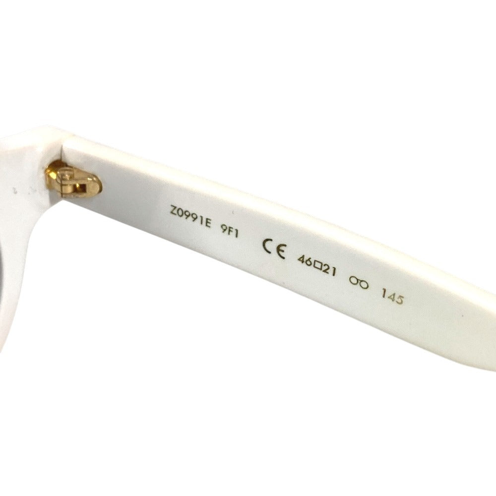 LOUIS VUITTON Z0991E Supreme Collaboration Logo Glasses Eyewear Sunglasses Plastic Unisex White