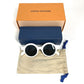 LOUIS VUITTON Z0991E Supreme Collaboration Logo Glasses Eyewear Sunglasses Plastic Unisex White