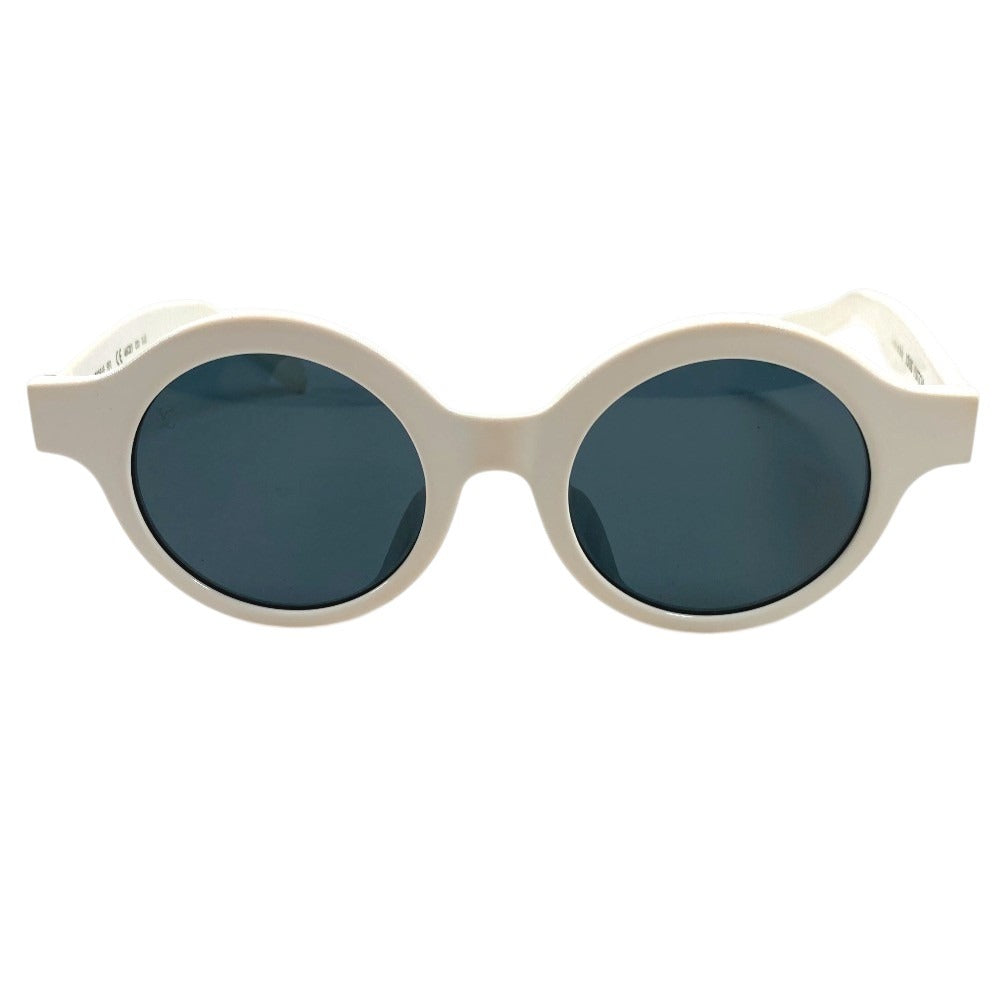 LOUIS VUITTON Z0991E Supreme Collaboration Logo Glasses Eyewear Sunglasses Plastic Unisex White
