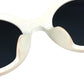 LOUIS VUITTON Z0991E Supreme Collaboration Logo Glasses Eyewear Sunglasses Plastic Unisex White