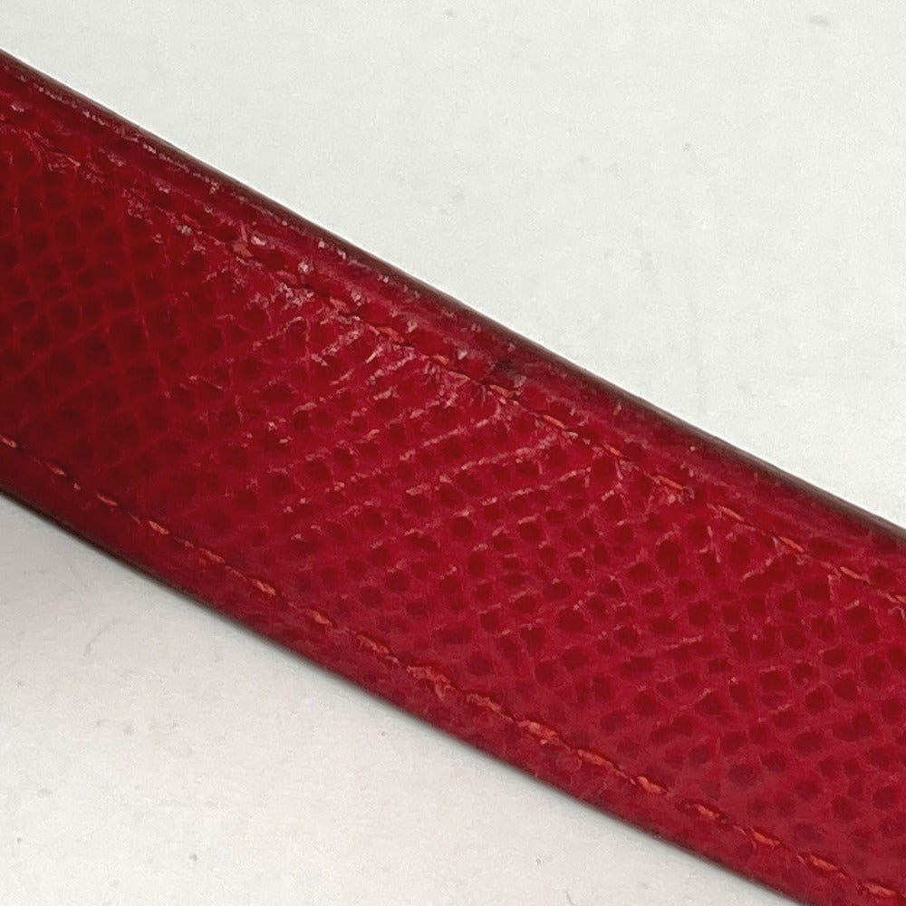 HERMES ヴィンテージ ポシェットグリーン ポシェット グリーン ウエストバッグ カバン ミニバッグ フラップ ベルトバッグ ボディバッグ レザー レディース レッド